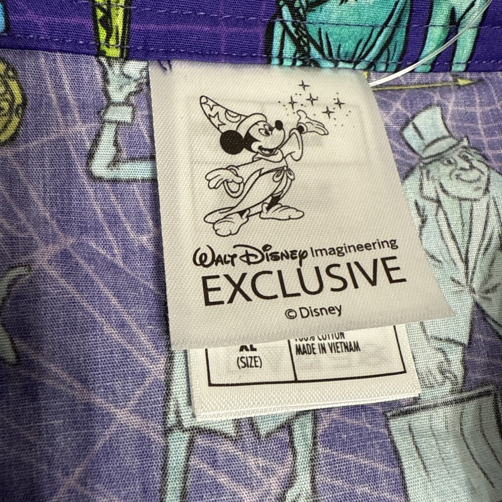 Disney Shirt Mens Imagineering‎ Exclusive Haunted Mansion Hatbox Ghost NWT XL - Picture 5 of 10
